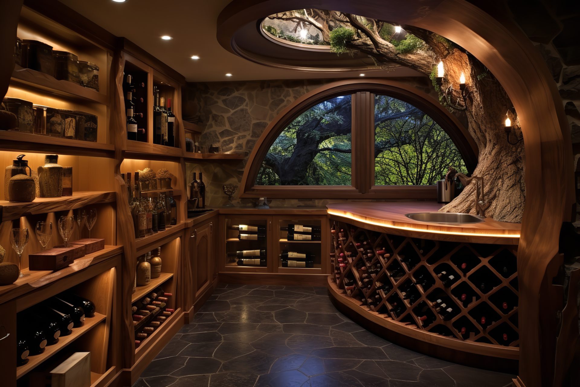 Home wine cellar design interior design
